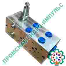 Плита FMBNG06PV2ZR (алюминий) с предохранительным клапаном под 2-а гидрораспределителя по стандарту СЕТОР 3,  Ду=6 мм., гидравлика для спецтехники промснаб гидроимпульс